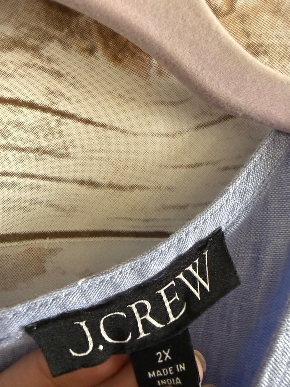 J.Crew Linen French Blue Maxine Button-Back Shift Dress Size 20 plus Sleevelesss - Picture 5 of 9